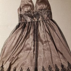Adrienna Papell Embellished Halter Dress